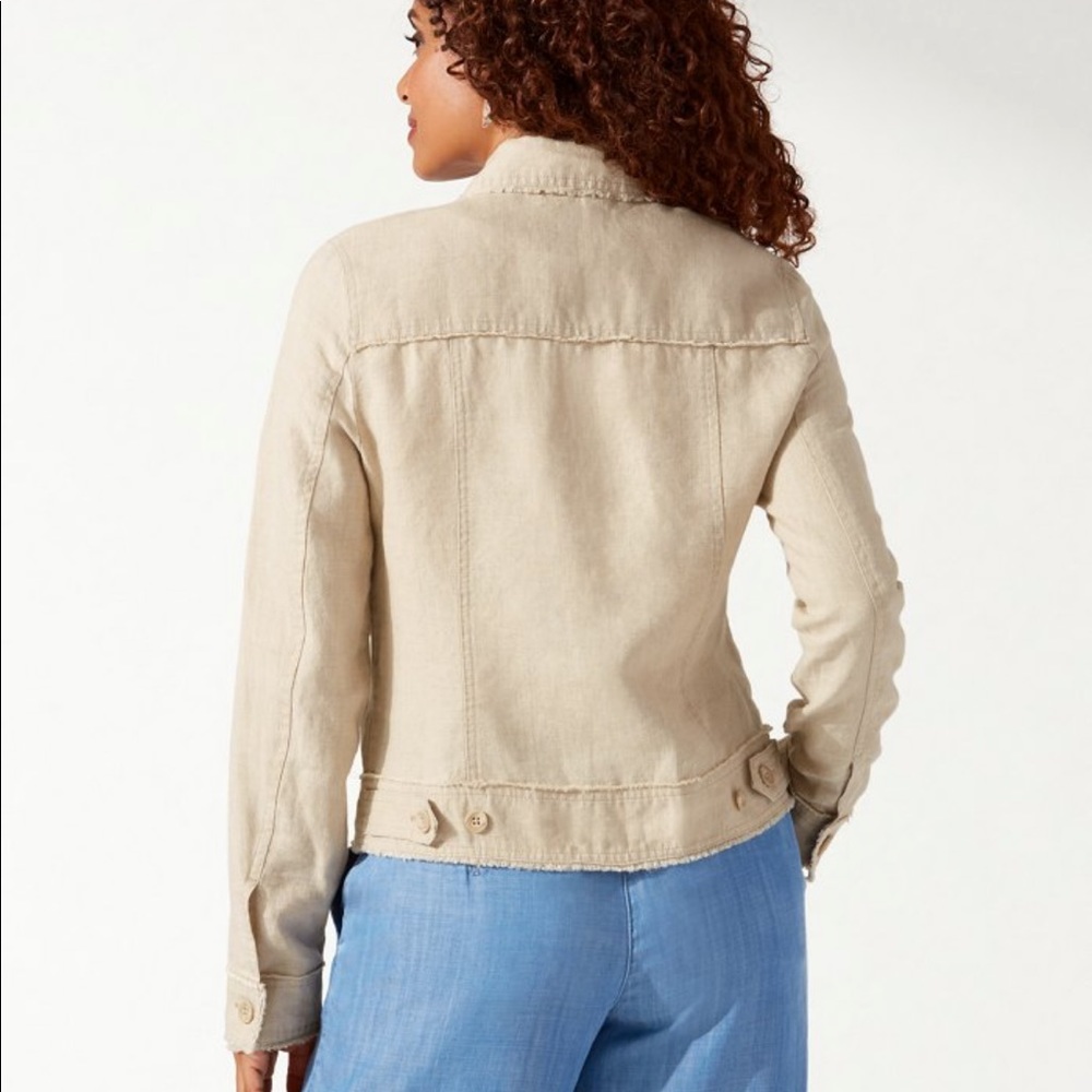 Tommy Bahama Two Palms Linen Raw-Edge Jacket - Picture 7 of 16